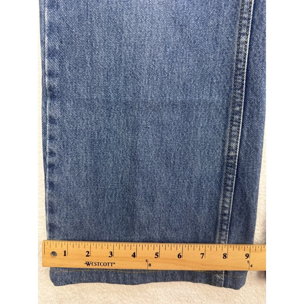 Levis 527 Jeans Men 34x34 (34x29) Blue Slim‎ Boot Distressed Denim - Altered!!